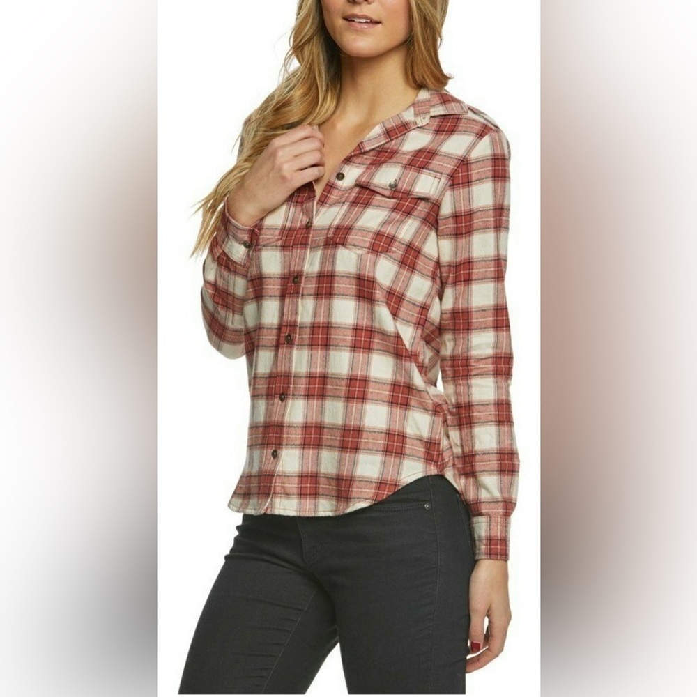 Billabong Venture Out Sienna Plaid Button-Up Women's Top